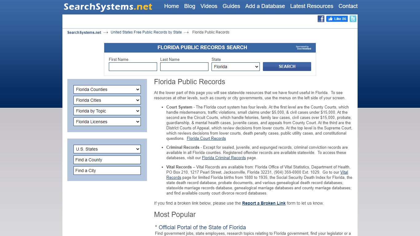 Florida Public Records Search